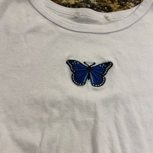 White Butterfly Tee